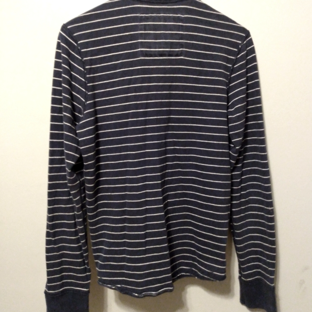 Blue white striped vintage fit pullover